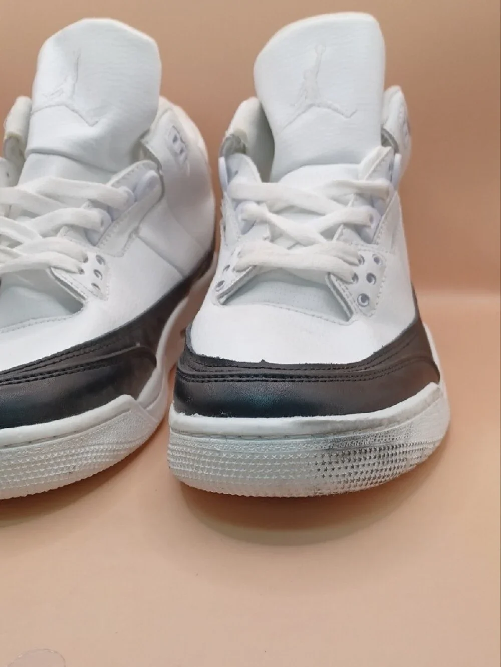 Pre-Owned Nike Air Jordan 3 Retro SP Fragment Design Sneakers-White/Black Sz 10